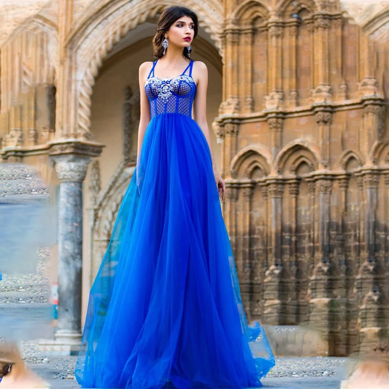 Fashion Blue Spaghetti Straps Lace Mermaid Formal Evening Party Dresses Lady Sleeveless Long Gown Robe Cocktail Vestido
Fashion Blue Spaghetti Straps Lace Mermaid Formal Evening Party Dresses Lady Sleeveless Long Gown Robe Cocktail Vestido