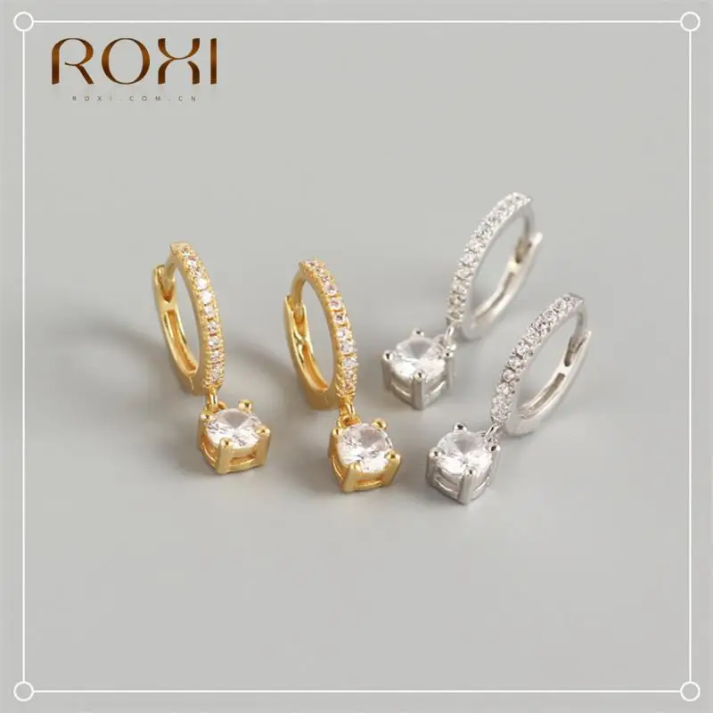 ROXI Luxury Geometry Crystals Hoop Earrings for Women 925 Sterling Silver Drop Earrings Jewelry Casual Pendientes Plata 925 Gift
ROXI Luxury Geometry Crystals Hoop Earrings for Women 925 Sterling Silver Drop Earrings Jewelry Casual Pendientes Plata 925 Gift