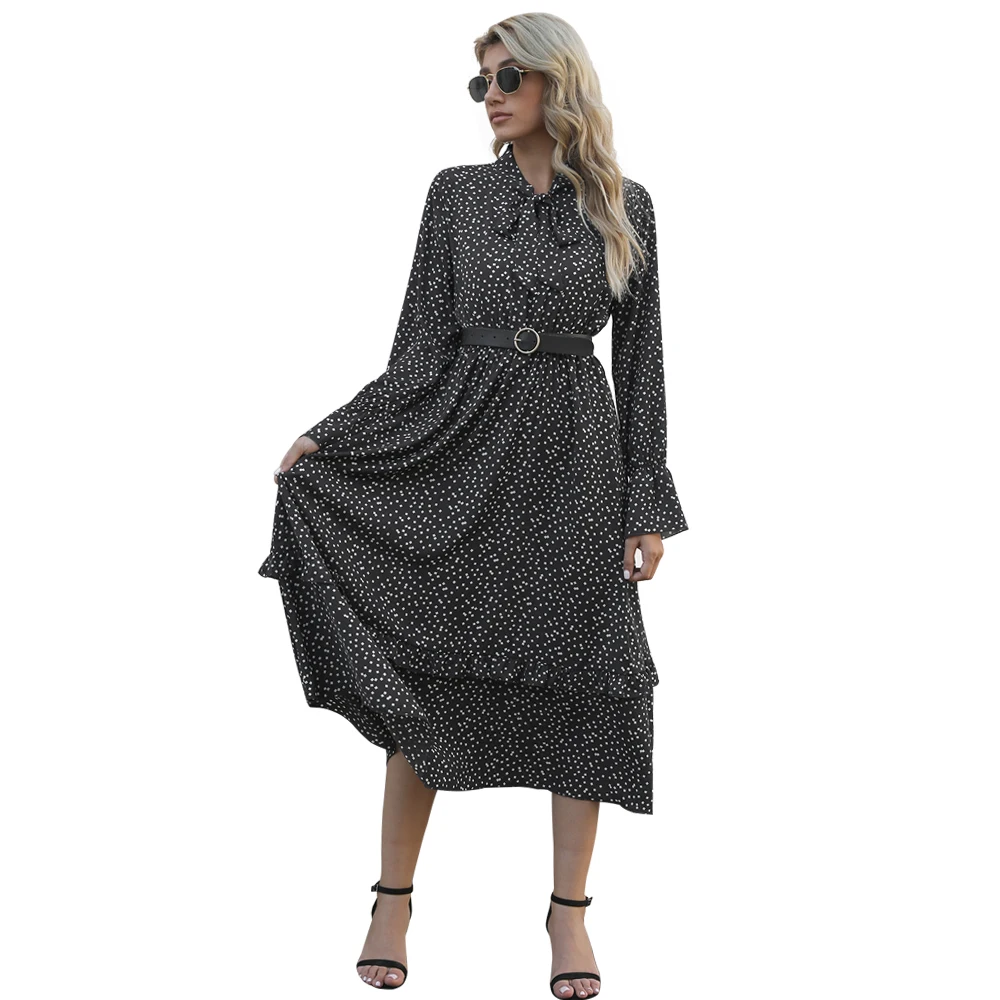 Flare Sleeve O Neck Polka Dots Women Dress Summer Boho Ruffle Patchwork High Waist Streetwear Casual Loose Beach Ladies Dress
Flare Sleeve O Neck Polka Dots Women Dress Summer Boho Ruffle Patchwork High Waist Streetwear Casual Loose Beach Ladies Dress