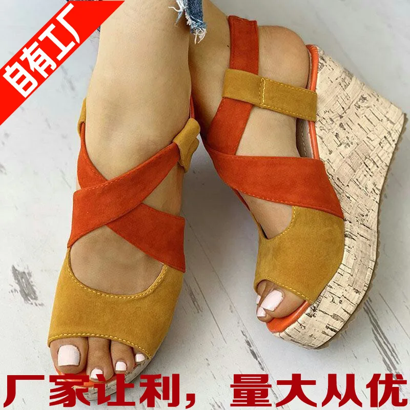 New Summer Platform Sandals Women Peep Toe High Wedges Heel Ankle Sandalia Fish Mouth Shoes Women Leather Gladiator Sandals
New Summer Platform Sandals Women Peep Toe High Wedges Heel Ankle Sandalia Fish Mouth Shoes Women Leather Gladiator Sandals