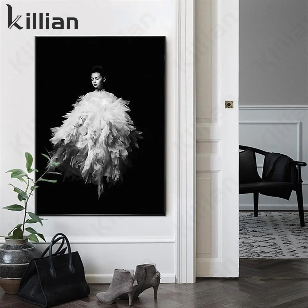 Canvas Painting for Home Model Feather Skirt Print Poster Art Exhibition Photography Picture Room Decoration Accessories Wall
Canvas Painting for Home Model Feather Skirt Print Poster Art Exhibition Photography Picture Room Decoration Accessories Wall