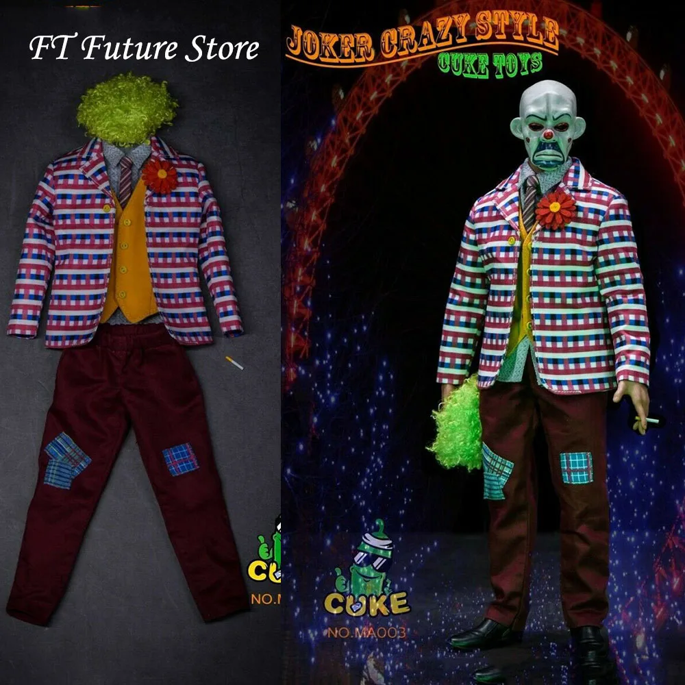 In Stock CUKE TOYS MA-003 1/6 Scale The Clown Joker Suit Clothes Costume Casual Outfit for 12'' Action Figure Toy
In Stock CUKE TOYS MA-003 1/6 Scale The Clown Joker Suit Clothes Costume Casual Outfit for 12'' Action Figure Toy