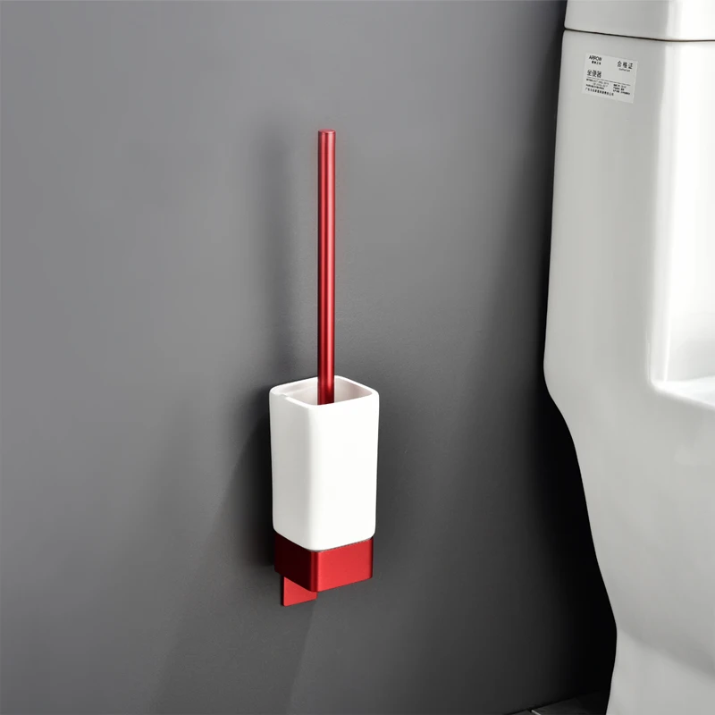 Bathroom Toilet Brush Holders Red Aluminum Toilet Brush Wall Mounted 3M Tape Free Punch For Bathroom Storage And Cleaner
Bathroom Toilet Brush Holders Red Aluminum Toilet Brush Wall Mounted 3M Tape Free Punch For Bathroom Storage And Cleaner