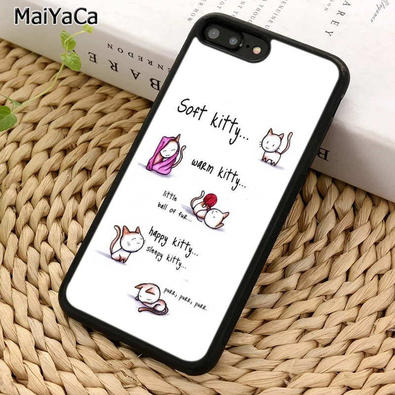 Мягкий чехол MaiYaCa с котами для iPhone X XR XS 11 12 Pro MAX 5 6 7 8 Plus Samsung S7 S8 S9 S10|Бамперы| |