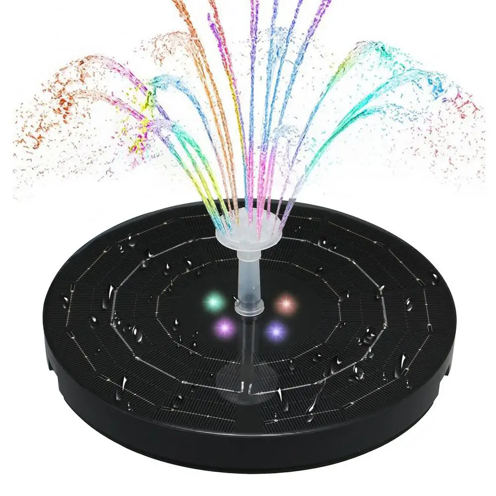 3.8W Large Size 190MM Diameter Solar Fountain With 6 Nozzles Transparent Nozzles For Night Breath Lights Solar Fountain
3.8W Large Size 190MM Diameter Solar Fountain With 6 Nozzles Transparent Nozzles For Night Breath Lights Solar Fountain