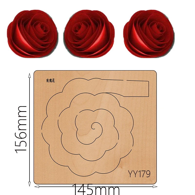 Wooden die-cutting clipboard craft knife die flower wood die YY179 is compatible with most manual die cutting
Wooden die-cutting clipboard craft knife die flower wood die YY179 is compatible with most manual die cutting