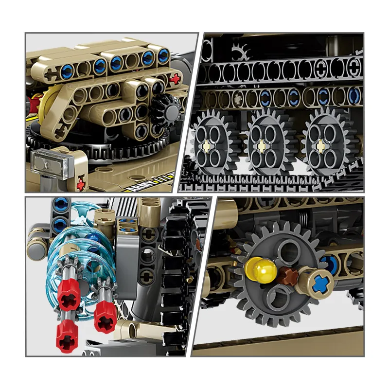 987pcs City Military RC Chariot Tank Car Building Blocks Creator high-tech WW2 Remote Control Assault Truck Bricks Toys For Kids
987pcs City Military RC Chariot Tank Car Building Blocks Creator high-tech WW2 Remote Control Assault Truck Bricks Toys For Kids