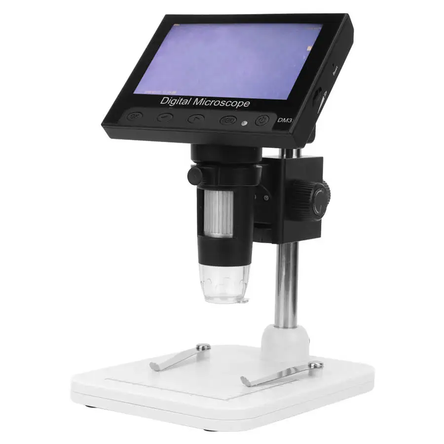 600X Digital Microscope USB Electronic Microscope Camera with 4.3 inch LCD Screen microscope repair Magnifier + metal stand
600X Digital Microscope USB Electronic Microscope Camera with 4.3 inch LCD Screen microscope repair Magnifier + metal stand