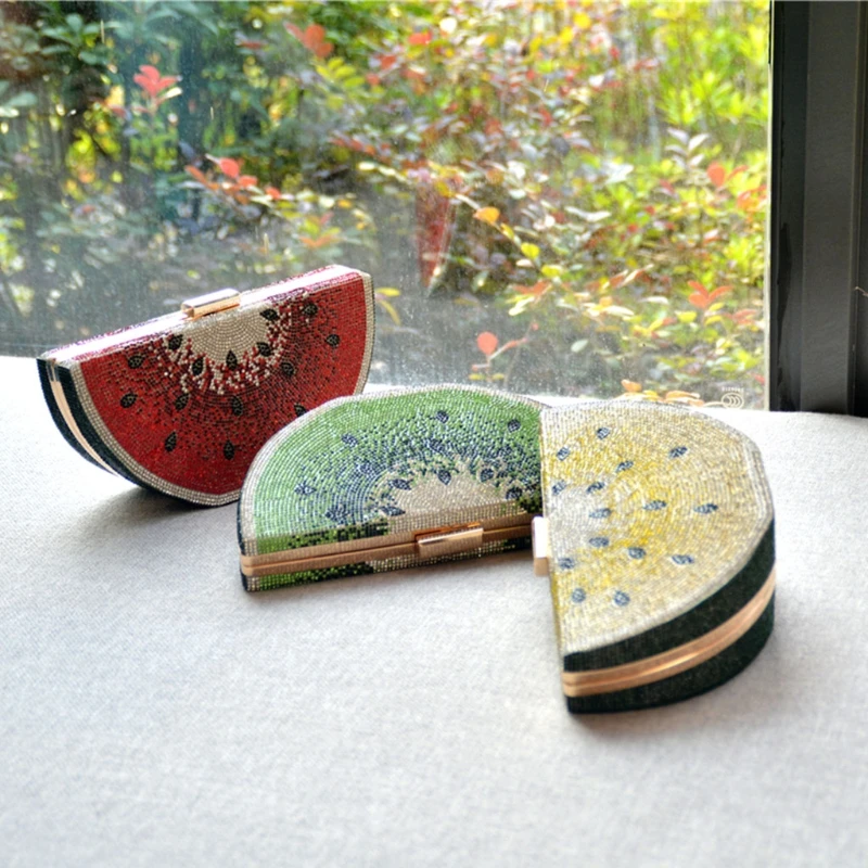 Watermelon Slice Evening Clutch Bag Women Rhinestones Handbag Female Elegant Party Cocktail Purses Dinner Chain Shoulder Bag
Watermelon Slice Evening Clutch Bag Women Rhinestones Handbag Female Elegant Party Cocktail Purses Dinner Chain Shoulder Bag