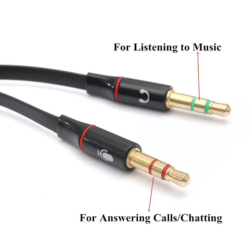 Audio Mic Y Splitter Cable Headphone Adapter Female To 2 Male New Brand new and high quality durable stereo Good sound quality
Audio Mic Y Splitter Cable Headphone Adapter Female To 2 Male New Brand new and high quality durable stereo Good sound quality