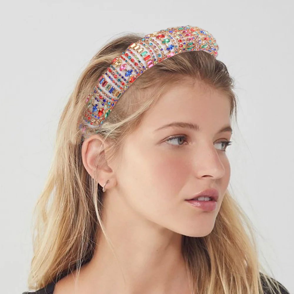 Gorgeous Baroque Hair Jewelry Luxury Shiny Padded Diamond Headband Hair Hoop Hair Accessories for Women Hair Band Ladies
Gorgeous Baroque Hair Jewelry Luxury Shiny Padded Diamond Headband Hair Hoop Hair Accessories for Women Hair Band Ladies