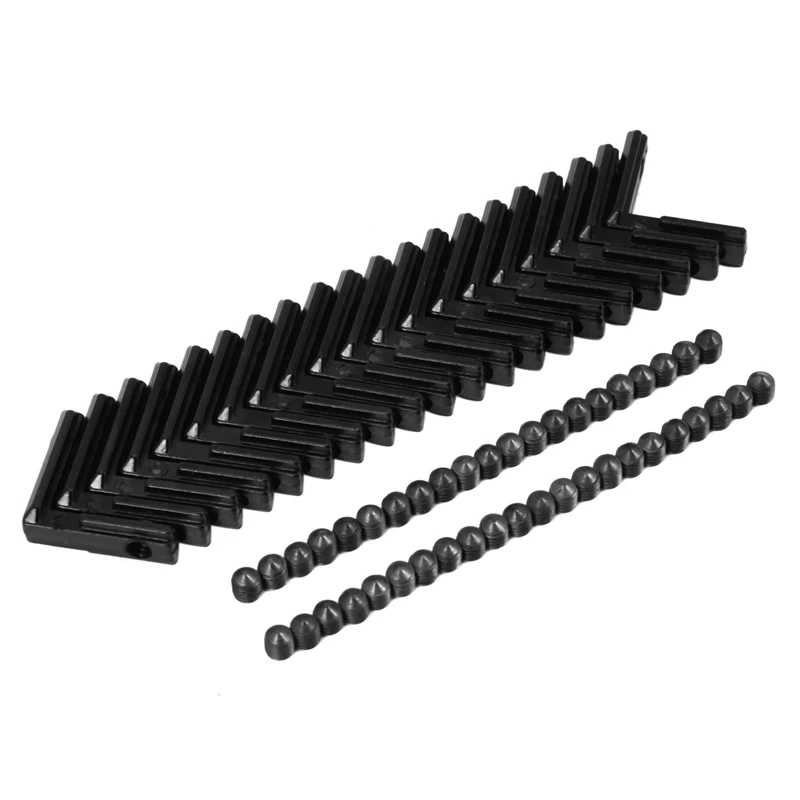 20Pcs Black T Slot L-Shaped Angle Slot Connector Joint Bracket with Screws and Wrench Tool for 2020 Series Aluminum Extrusion Pr
20Pcs Black T Slot L-Shaped Angle Slot Connector Joint Bracket with Screws and Wrench Tool for 2020 Series Aluminum Extrusion Pr