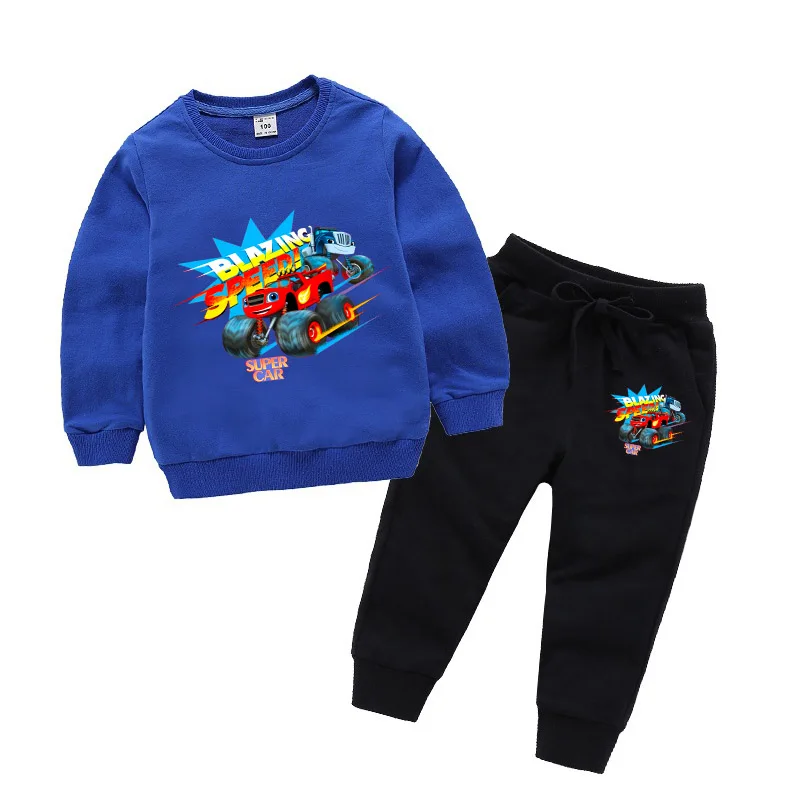 Kids Spring Cotton Sweatshirt Pant Suit 2pcs Children Blaze and the monster machine birthday clothing Hoodies Clothing Sets
Kids Spring Cotton Sweatshirt Pant Suit 2pcs Children Blaze and the monster machine birthday clothing Hoodies Clothing Sets