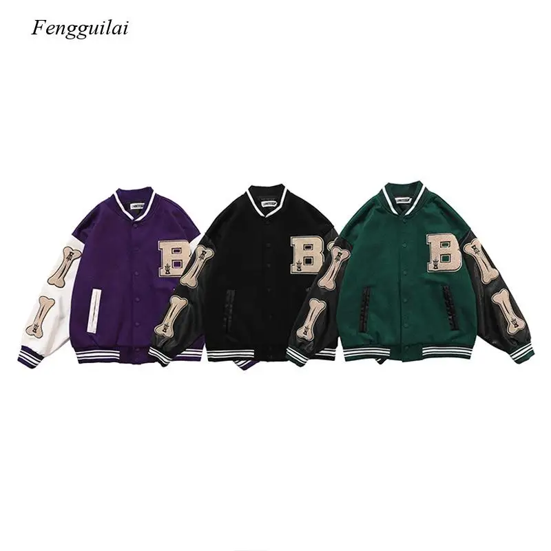Men's Hip-Hop Baseball Jacket Coat Patchwork Optional Harajuku College Style Bombing Jacket Men
Men's Hip-Hop Baseball Jacket Coat Patchwork Optional Harajuku College Style Bombing Jacket Men