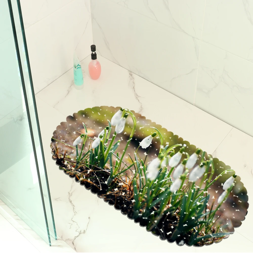 1Piece 3D Floral Non Skid Sucker Bathroom Decor Bath Mats Eco-friendly Toilet Carpet PVC Oval Home Decor Shower Mat Pad
1Piece 3D Floral Non Skid Sucker Bathroom Decor Bath Mats Eco-friendly Toilet Carpet PVC Oval Home Decor Shower Mat Pad