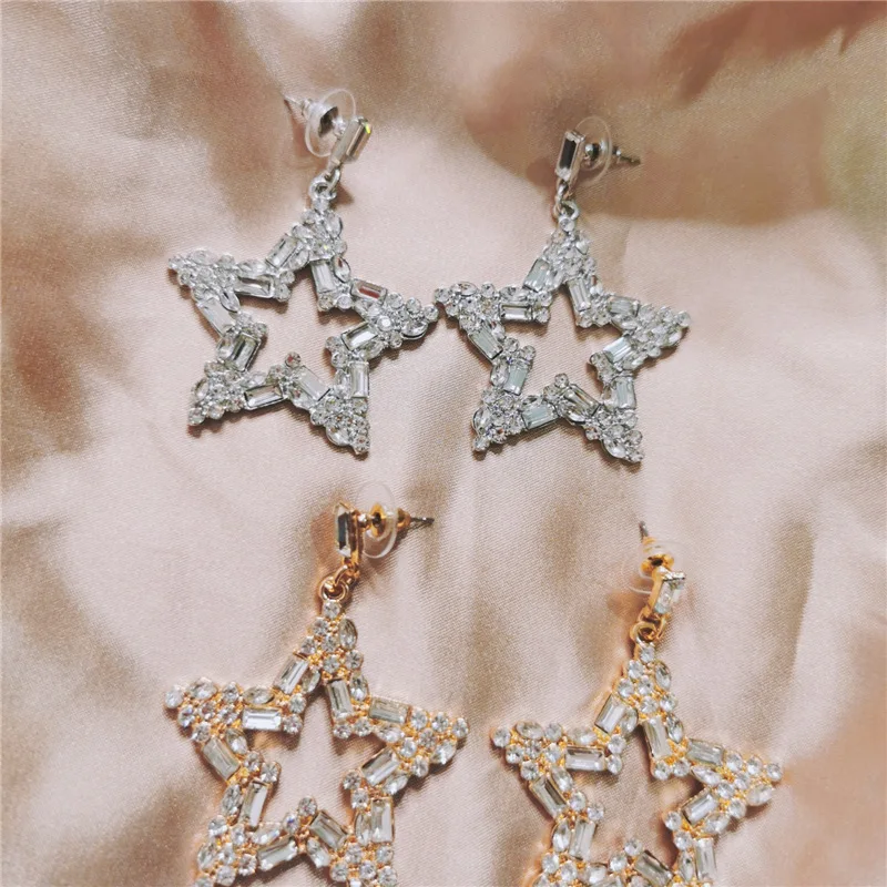 New Women Star Earrings Crystal Hyperbole Stars Earrings for Women Hiphop Jewelry Femme Stud Earring Brincos Party Bijoux
New Women Star Earrings Crystal Hyperbole Stars Earrings for Women Hiphop Jewelry Femme Stud Earring Brincos Party Bijoux