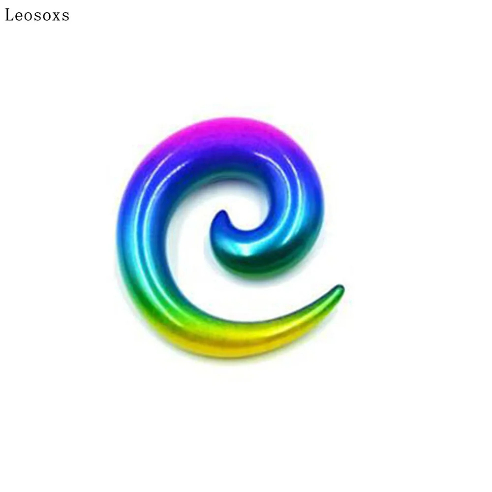 Leosoxs 2 Pcs Rainbow Gradient Snail Ear Pinna Acrylic Piercing Jewelry European and American Sexy Jewelry
Leosoxs 2 Pcs Rainbow Gradient Snail Ear Pinna Acrylic Piercing Jewelry European and American Sexy Jewelry