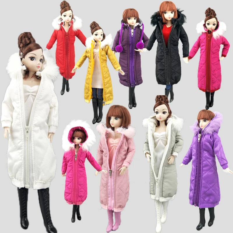 Pretty Long Coat Cotton Dress For Barbie Doll Clothes Hoodie Parka For 1/6 BJD Kids Toy Winter Wear Jacket Dolls Accessories
Pretty Long Coat Cotton Dress For Barbie Doll Clothes Hoodie Parka For 1/6 BJD Kids Toy Winter Wear Jacket Dolls Accessories