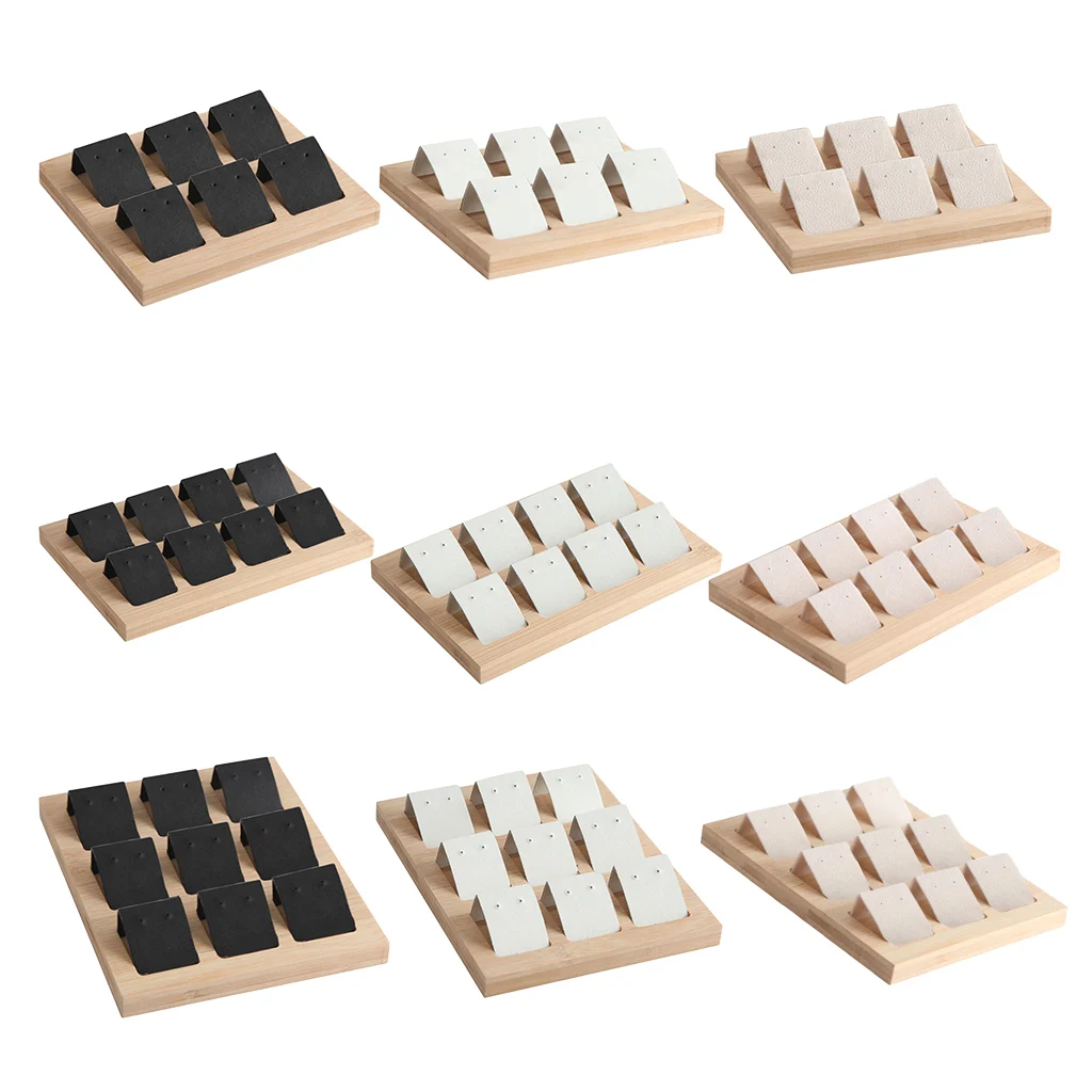 Velvet/Leatherette Bamboo Display Cards for 6 Pair Earrings, Jewelry Accessories, 6.3x5.12 inch, 3 Colors Optional
Velvet/Leatherette Bamboo Display Cards for 6 Pair Earrings, Jewelry Accessories, 6.3x5.12 inch, 3 Colors Optional