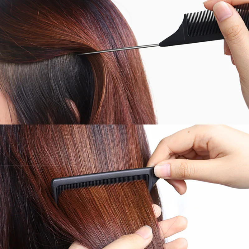 New Professional Hair Styling Tools Professional Stainless Steel Pointed Comb Hairdresser Simple Hair Comb Hair Accessories
New Professional Hair Styling Tools Professional Stainless Steel Pointed Comb Hairdresser Simple Hair Comb Hair Accessories