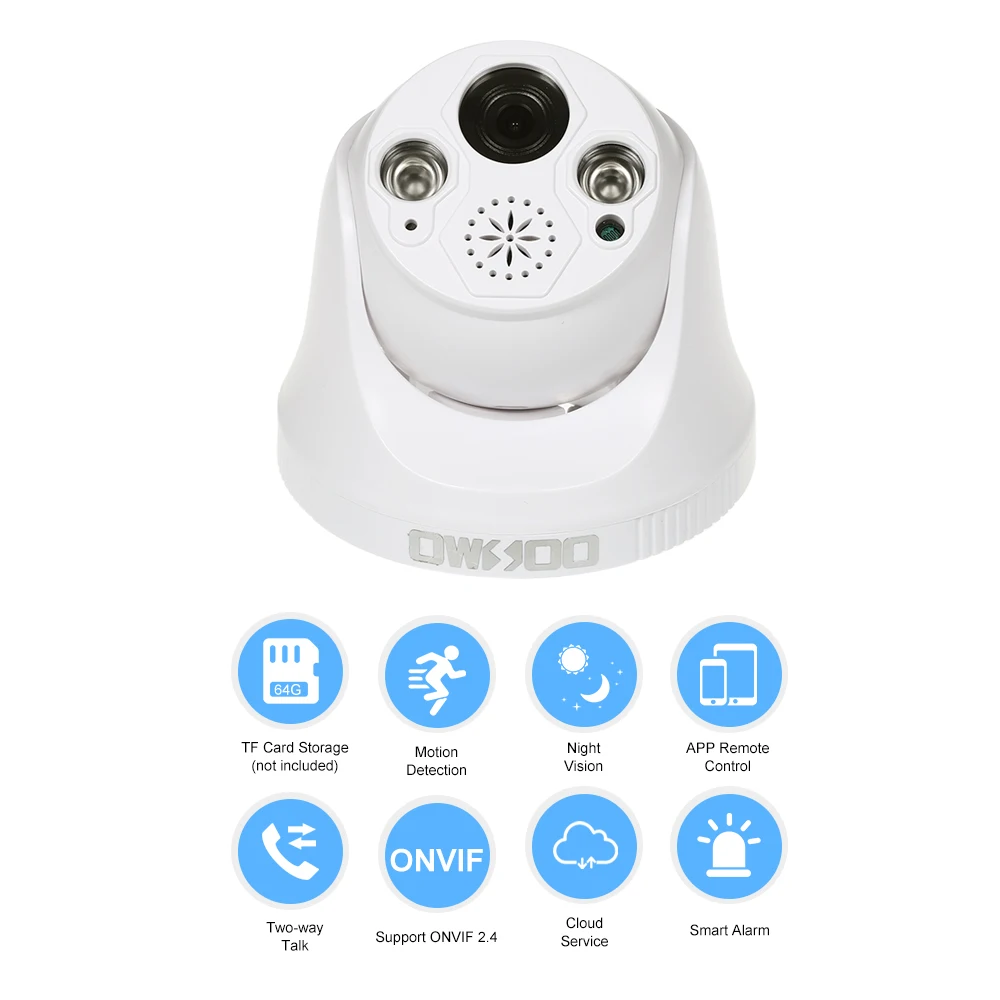 1080P Камера Беспроводной Wi-Fi IP на открытом воздухе монитор 2-полосная аудио Ночное