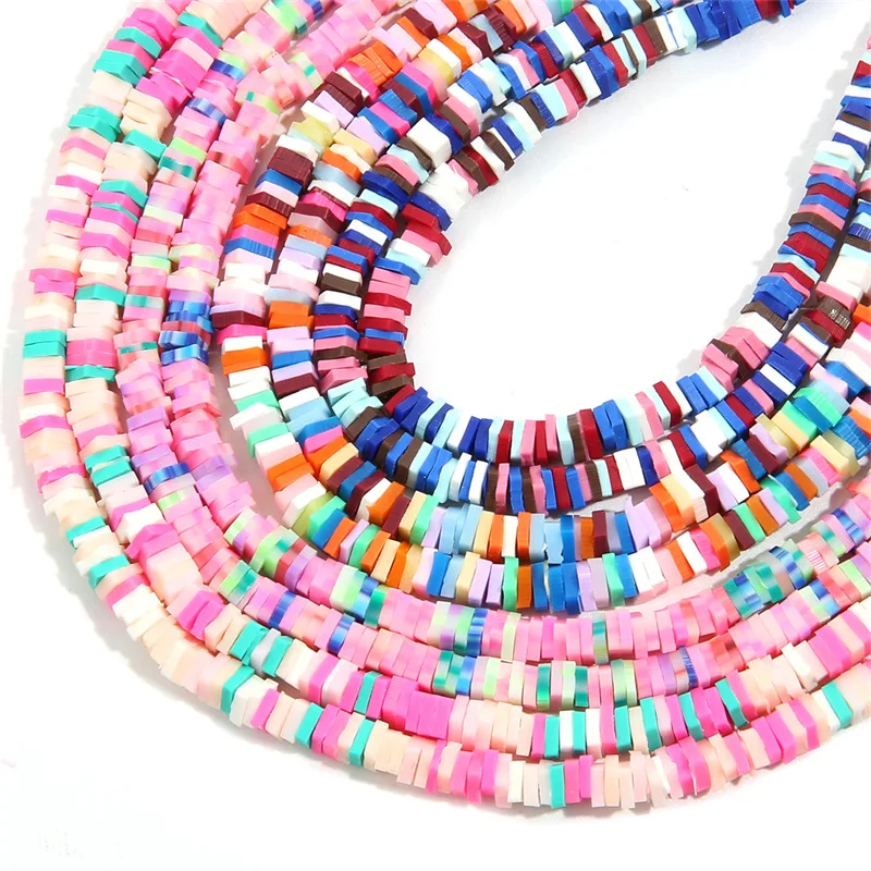 Boho Style Square Slice Clay Beads Strands Spacer Beads Polymer Clay Beads For Jewelry Making DIY Handmade Bracelet Necklace
Boho Style Square Slice Clay Beads Strands Spacer Beads Polymer Clay Beads For Jewelry Making DIY Handmade Bracelet Necklace