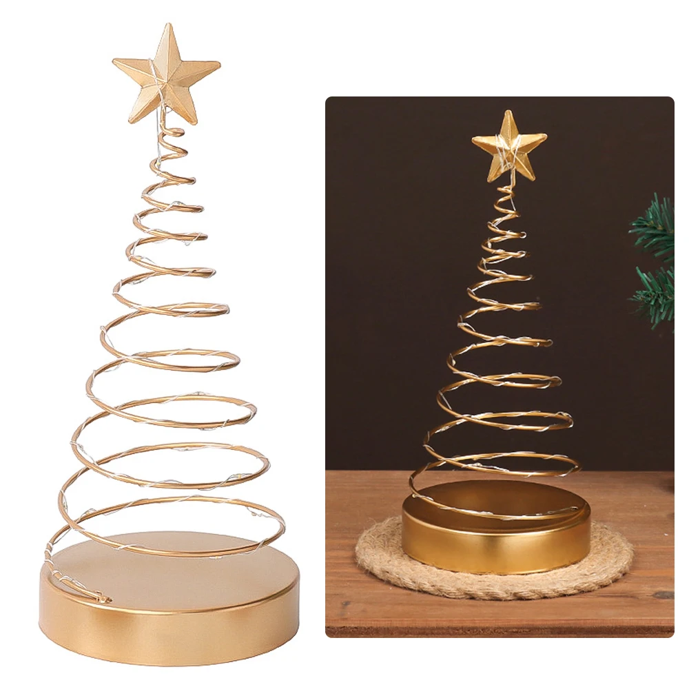 Christmas Iron Art Decoration Spiral Art Star Desktop Ornament with LED Light for Bedroom Living Room Decor
Christmas Iron Art Decoration Spiral Art Star Desktop Ornament with LED Light for Bedroom Living Room Decor