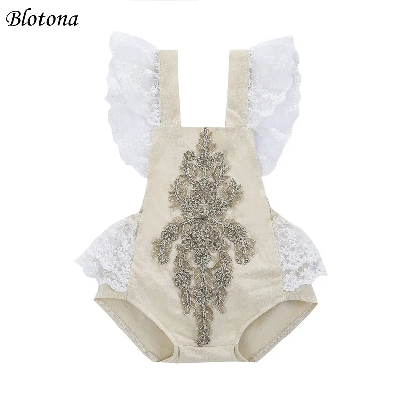 Blotona Baby Girls Lace Romper with Embroidery Decoration, Little Princess Cute Style Summer Cool Clothing 0-24Months
Blotona Baby Girls Lace Romper with Embroidery Decoration, Little Princess Cute Style Summer Cool Clothing 0-24Months