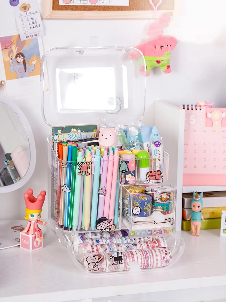 NEW Large Capacity Pencil Storage Case Container Makeup Organizer Box Desktop Sundries Storage Box Stationery Box School
NEW Large Capacity Pencil Storage Case Container Makeup Organizer Box Desktop Sundries Storage Box Stationery Box School