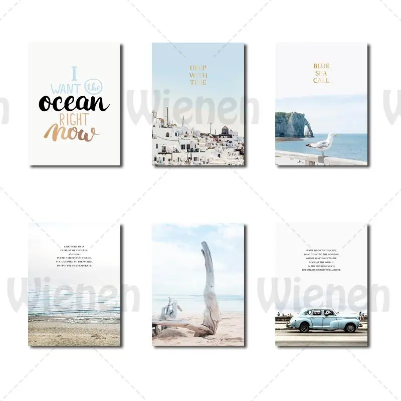 Natural Beach Seascape Posters and Prints Canvas Painting Scandinavian Decoration Design Murals Living Room Blue&White Pictures
Natural Beach Seascape Posters and Prints Canvas Painting Scandinavian Decoration Design Murals Living Room Blue&White Pictures