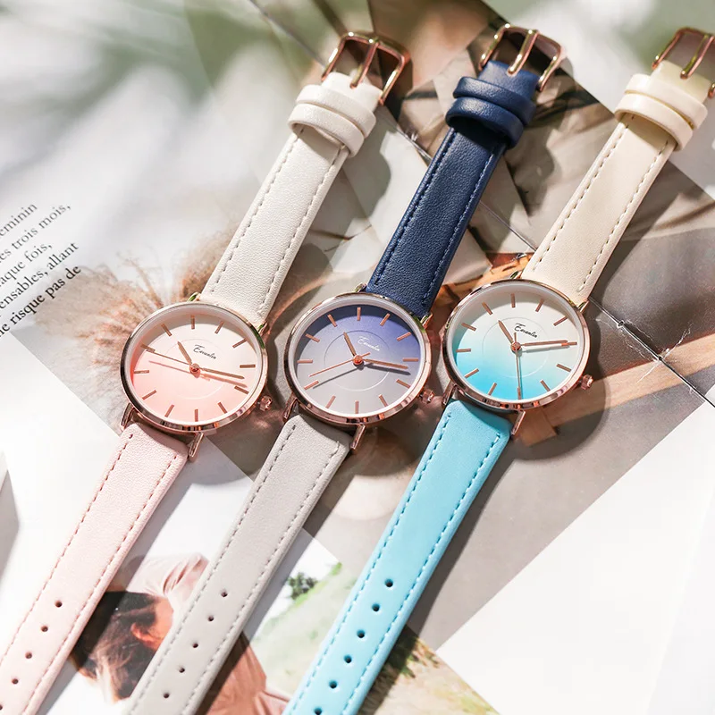 Watches Women Luxury Gradient Dial Quartz Wristwatch For Ladies Waterproof Leather Elegant Female Clock Simple Wrist Watch Woman
Watches Women Luxury Gradient Dial Quartz Wristwatch For Ladies Waterproof Leather Elegant Female Clock Simple Wrist Watch Woman