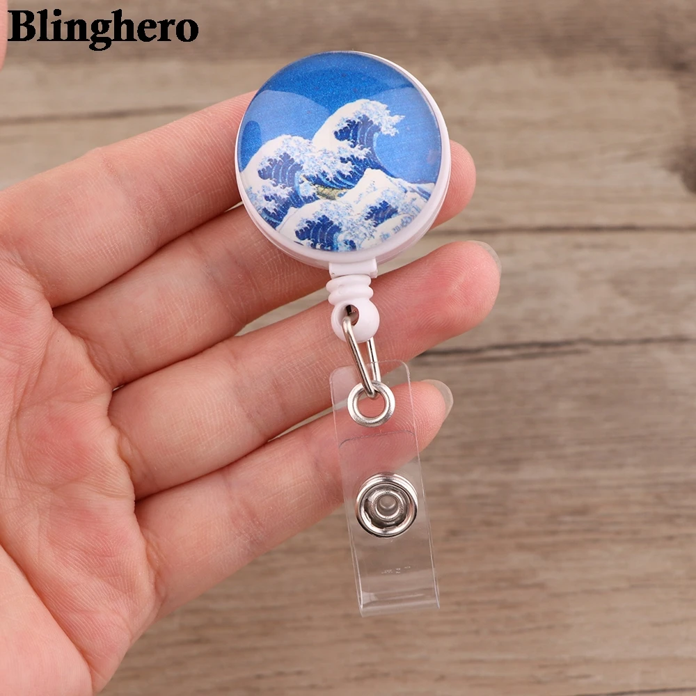 CB702 Art Waves Retractable Nurse Badge Holder Students ID Card Holder Name Badge Reel Key Holder School Supplies
CB702 Art Waves Retractable Nurse Badge Holder Students ID Card Holder Name Badge Reel Key Holder School Supplies