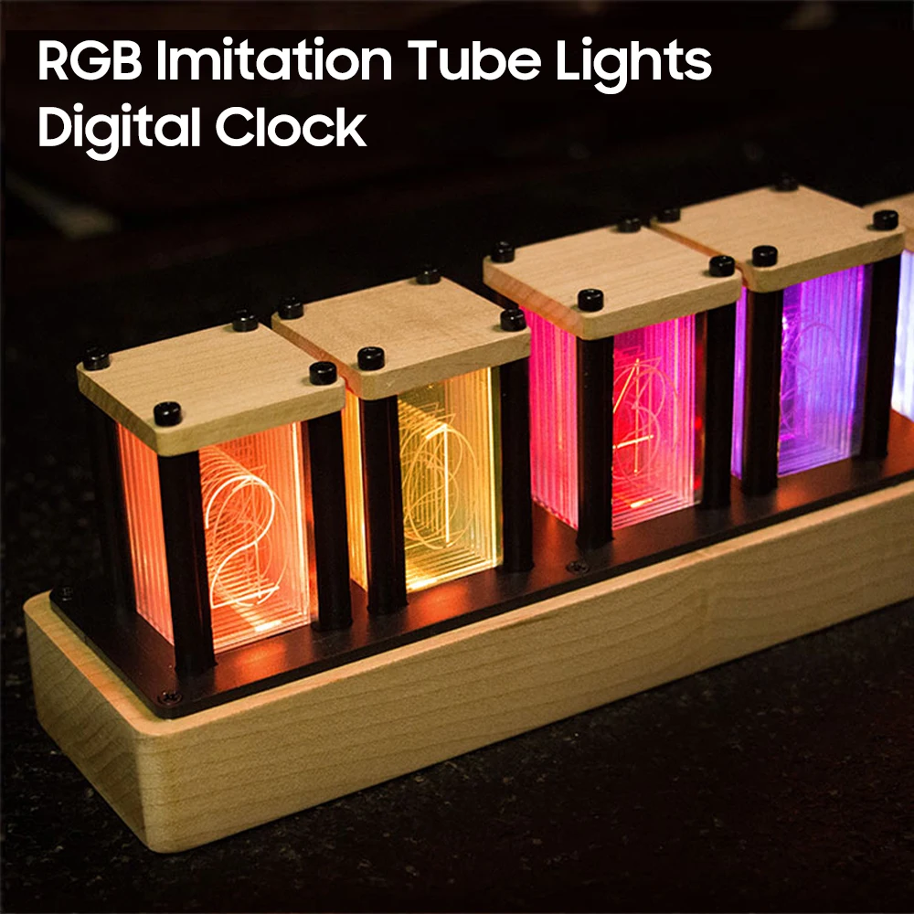 Цифровые часы с имитацией RGB, светящиеся светодиодсветодиодный часы с орнаментом из массива дерева, флуоресцентные настольные часы с полуф...
Цифровые часы с имитацией RGB, светящиеся светодиодсветодиодный часы с орнаментом из массива дерева, флуоресцентные настольные часы с полуф...