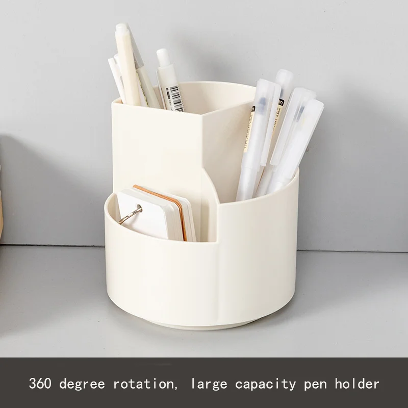 Multifunctional 3 Grid 360 Degree Rotating Pen Holder Large Makeup Capacity Desktop Organizer Pencil Box School Stationery
Multifunctional 3 Grid 360 Degree Rotating Pen Holder Large Makeup Capacity Desktop Organizer Pencil Box School Stationery