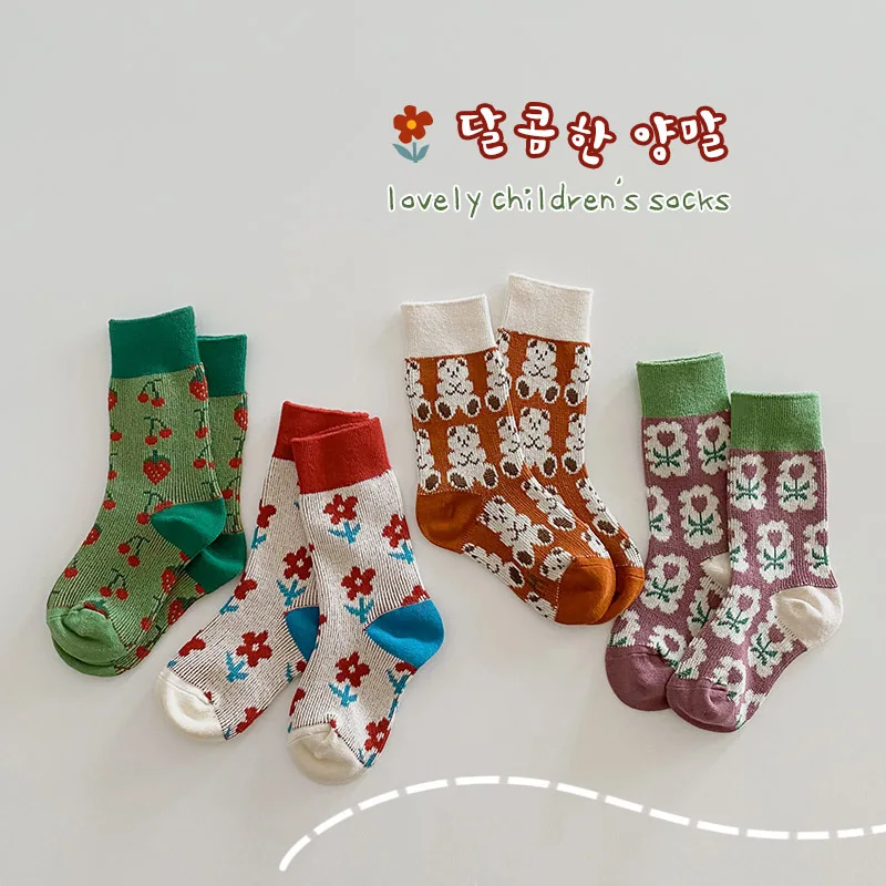 4 Pairs Cotton Kids Socks Warm Winter Socks For Baby Girls Cute Cartoon Newborn Toddler Socks Casual Sport Boys Socks 1-8Yrs
4 Pairs Cotton Kids Socks Warm Winter Socks For Baby Girls Cute Cartoon Newborn Toddler Socks Casual Sport Boys Socks 1-8Yrs
