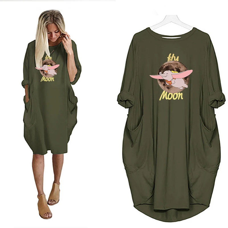 Dumbo Midi Dress Print Dresses Women Robes Femme Long Sleeve Cartoon Vintage Casual Party Loose Dress Pockets Vestidos
Dumbo Midi Dress Print Dresses Women Robes Femme Long Sleeve Cartoon Vintage Casual Party Loose Dress Pockets Vestidos