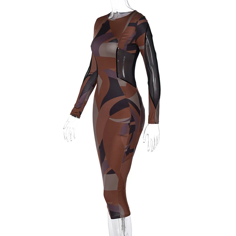 European American 2021 Spring Fashion Hot Products New Irregular Print Stitch Long Sleeved Round Neck Sexy Dress for Women 229#
European American 2021 Spring Fashion Hot Products New Irregular Print Stitch Long Sleeved Round Neck Sexy Dress for Women 229#