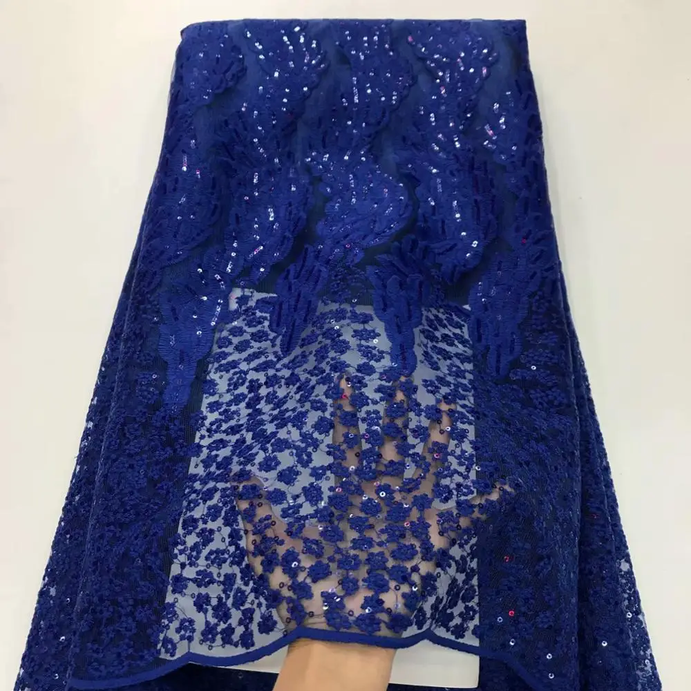 2020 Latest FASHION French Tulle Lace Fabric African Lace Fabric Floral Embroidery For Wedding Dress RFDE151