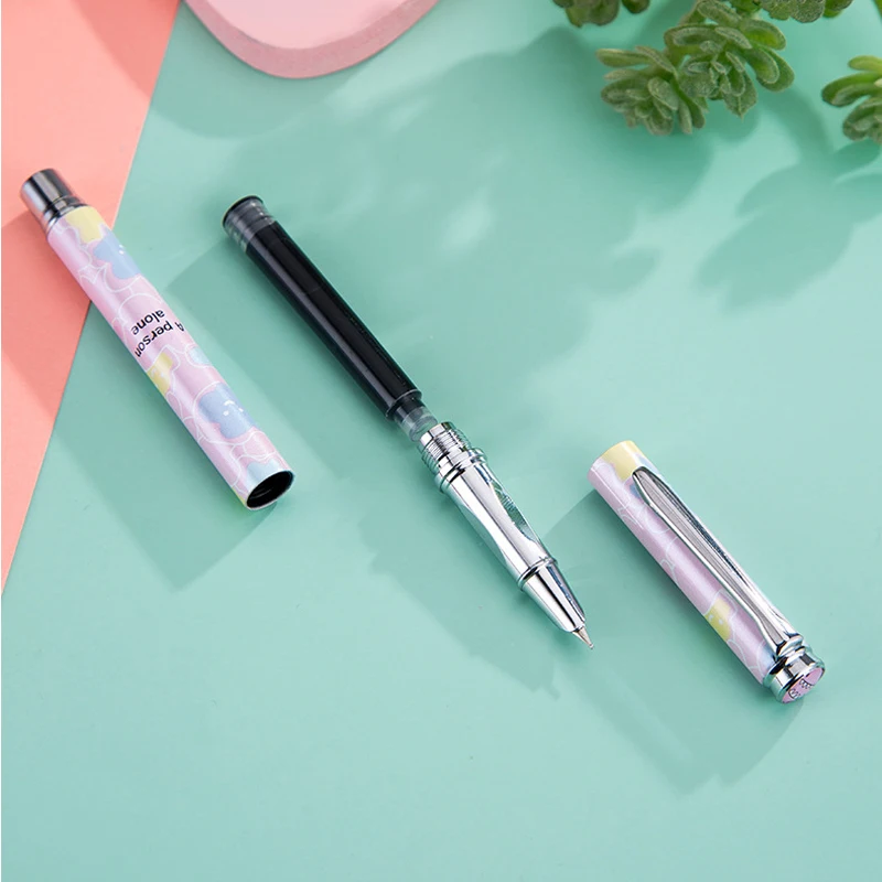 2pcs Cartoon Metal positive pose Fountain Pen High Quality Fine Nib Mini pens School Supplies Stationery Kids Gifts ink pen
2pcs Cartoon Metal positive pose Fountain Pen High Quality Fine Nib Mini pens School Supplies Stationery Kids Gifts ink pen