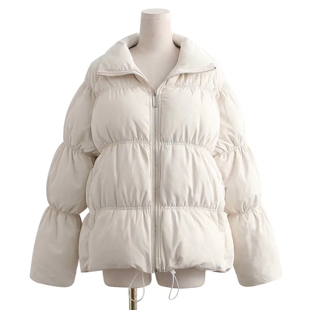 Early Autumn New European and American Women's Clothing Fashion Loose Lapels Elastic Drawstring Ruffled down Cotton
Early Autumn New European and American Women's Clothing Fashion Loose Lapels Elastic Drawstring Ruffled down Cotton