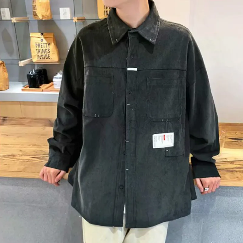 Men Jackets Ins Chic Turn-down Collar Solid All-match Korean Style Daily Outwear Harajuku Mens Student Simple Ulzzang Trendy
Men Jackets Ins Chic Turn-down Collar Solid All-match Korean Style Daily Outwear Harajuku Mens Student Simple Ulzzang Trendy