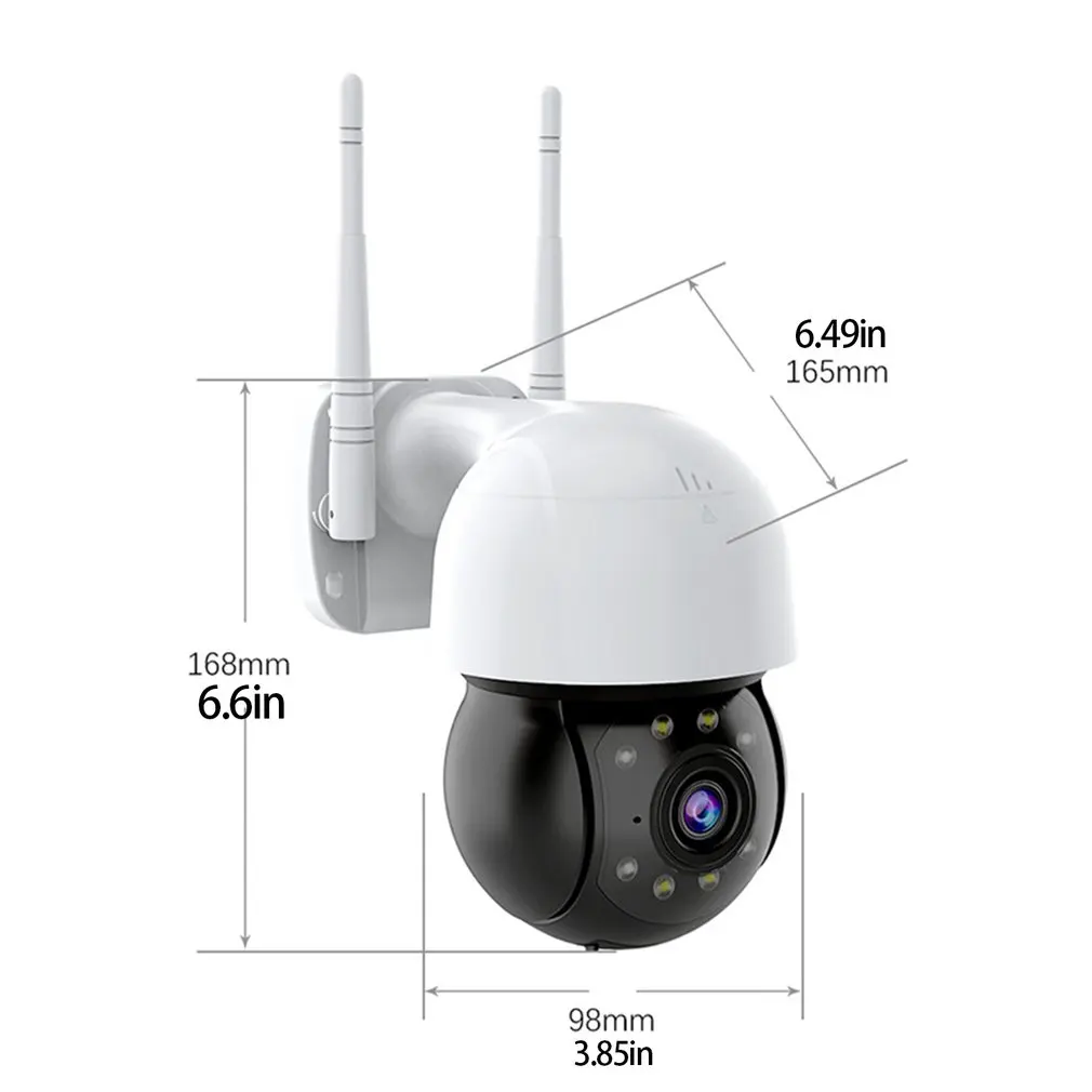 Wireless Wifi Network Spherical Rotating Camera EU Outdoors High Definition Intelligent Night Vision Monitor
Wireless Wifi Network Spherical Rotating Camera EU Outdoors High Definition Intelligent Night Vision Monitor