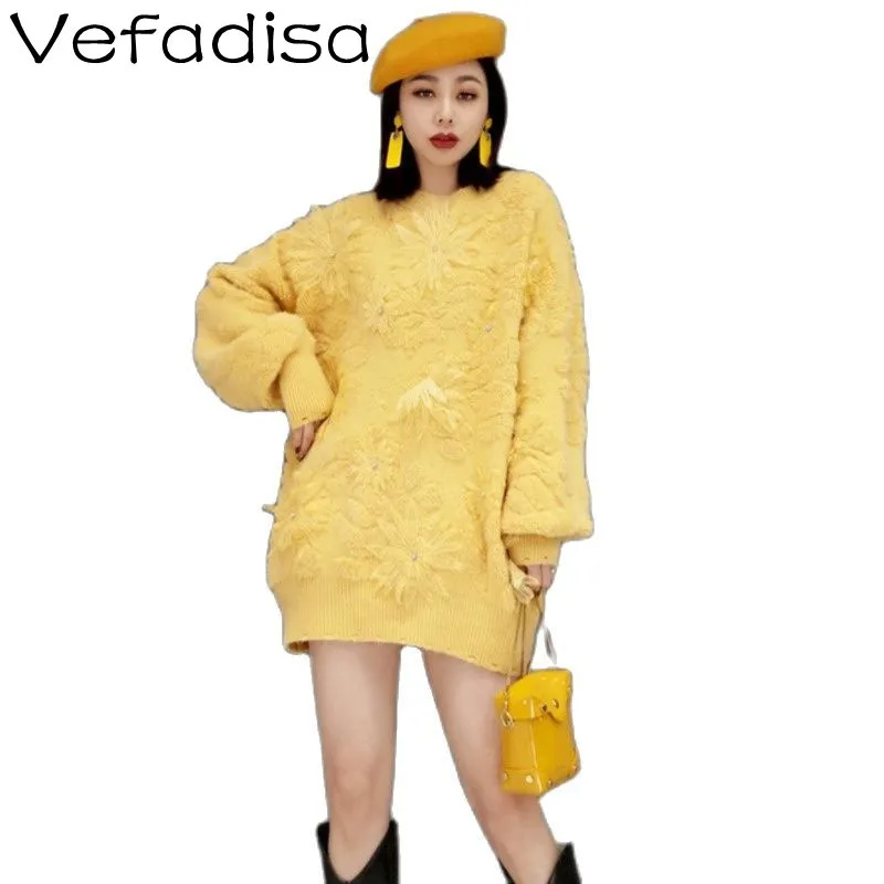 Vefadisa Fashion Embroidery Printed Knitted Sweater 2022 Spring New Thick Loose Round Neck Pullover Sweater TT1035
Vefadisa Fashion Embroidery Printed Knitted Sweater 2022 Spring New Thick Loose Round Neck Pullover Sweater TT1035