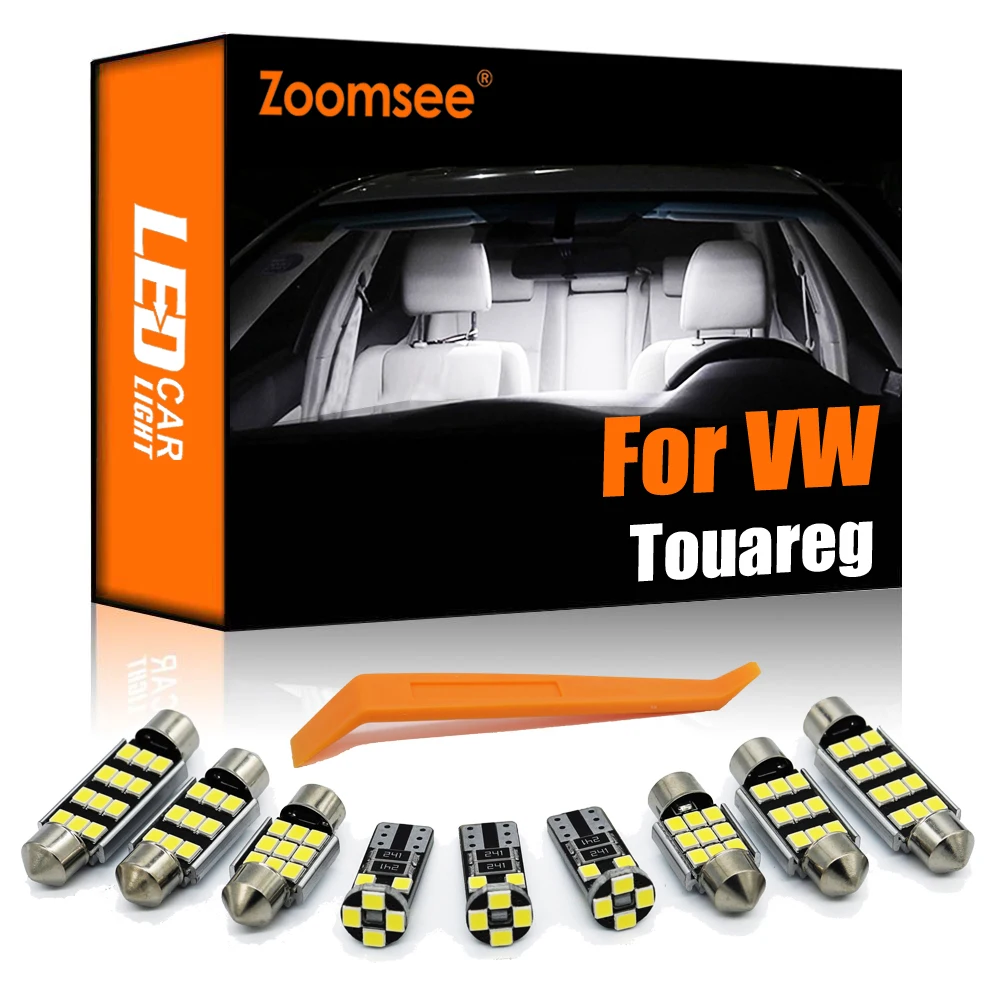 

Zoomsee Interior LED For VW Volkswagen Touareg 7L 7P 2003-2015 2016 2017 2018 Canbus Car Bulb Dome Map Trunk Light Kit No Error