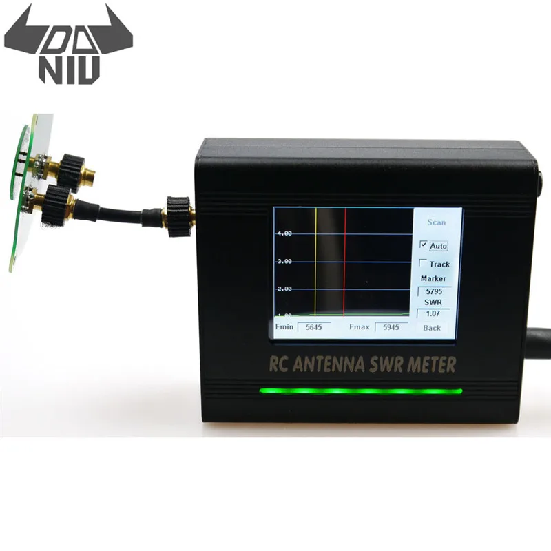 DANIU обновленная 5 8 ггц радиоуправляемая антенна SWR Meter V2 с TFT 2 дюймовым сенсорным