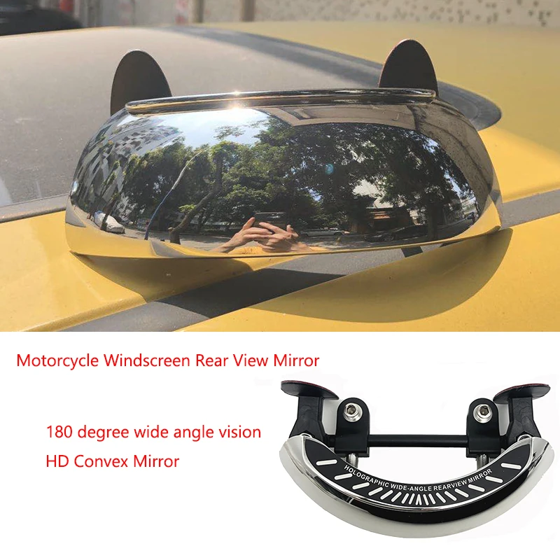 For BMW R1200GS R1250GS HONDA Motorcycle Windscreen 180+ Degree Blind Spot Mirror Wide Angle Rearview Mirrors Rear View Mirror
For BMW R1200GS R1250GS HONDA Motorcycle Windscreen 180+ Degree Blind Spot Mirror Wide Angle Rearview Mirrors Rear View Mirror