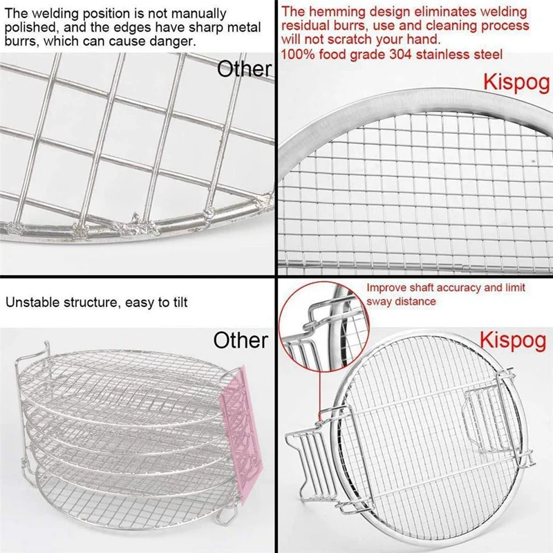 for Dehydrator Stand, Grill Stand Air Fryer with Five Stackable Layers Food Grade for Dehydrator Rack Stainless Steel Stand Acce
for Dehydrator Stand, Grill Stand Air Fryer with Five Stackable Layers Food Grade for Dehydrator Rack Stainless Steel Stand Acce
