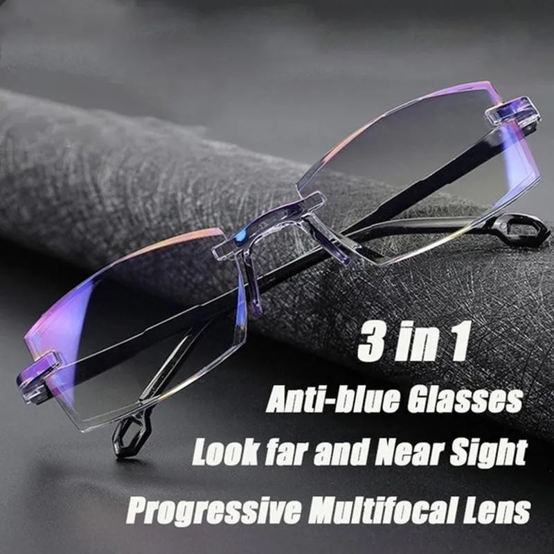 3in1 Rimless Diamond-cut Reading Glasses Light and Blue Film Full Degree 1.0 1.5 2.0 2.5 3.0 3.5 4.0 Glasses Anti-Blue Glasses
3in1 Rimless Diamond-cut Reading Glasses Light and Blue Film Full Degree 1.0 1.5 2.0 2.5 3.0 3.5 4.0 Glasses Anti-Blue Glasses