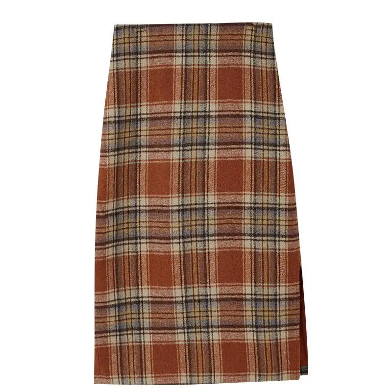 Korean Style Autumn Winter Plaid Skirt Women High Waist Woolen Midi Skirts Split Faldas Mujer Moda 2021 Hip Package Vintage
Korean Style Autumn Winter Plaid Skirt Women High Waist Woolen Midi Skirts Split Faldas Mujer Moda 2021 Hip Package Vintage