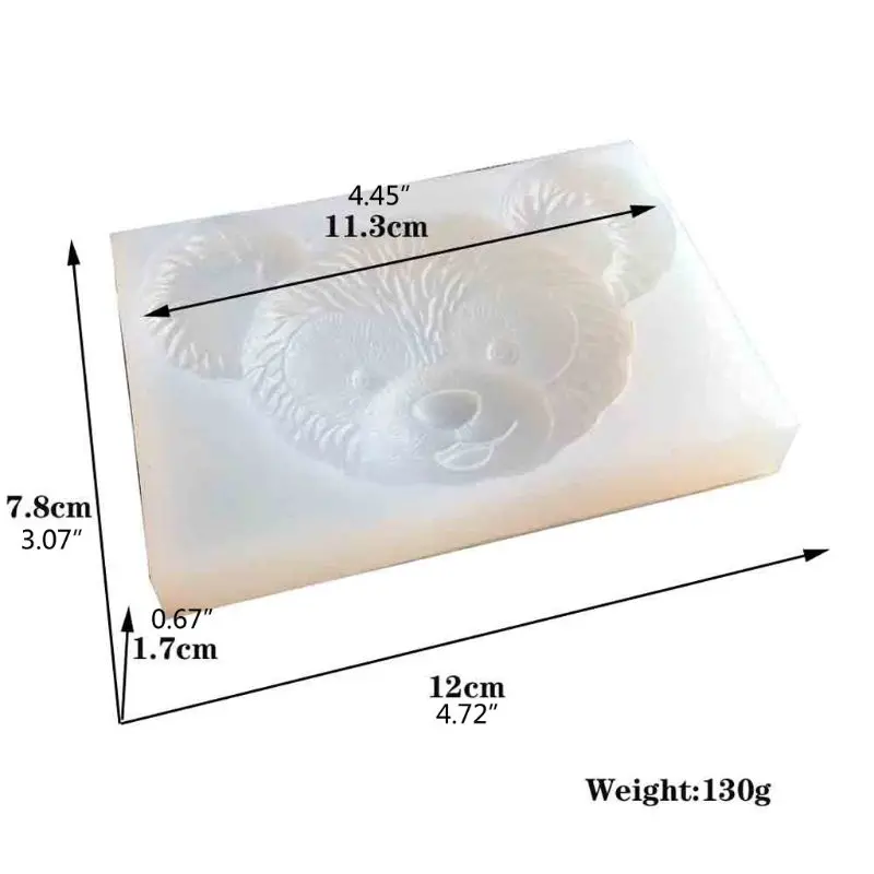 Cute Bear Keychain Pendant Mold Resin Casting Animals Mold Jewelry Making Tools 
Cute Bear Keychain Pendant Mold Resin Casting Animals Mold Jewelry Making Tools